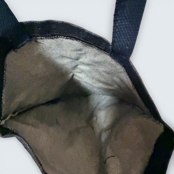 Dark Denim Tote Bag Reusable Shopping Bag Casual Everyday Carry Boho Unbranded - Picture 5 of 6